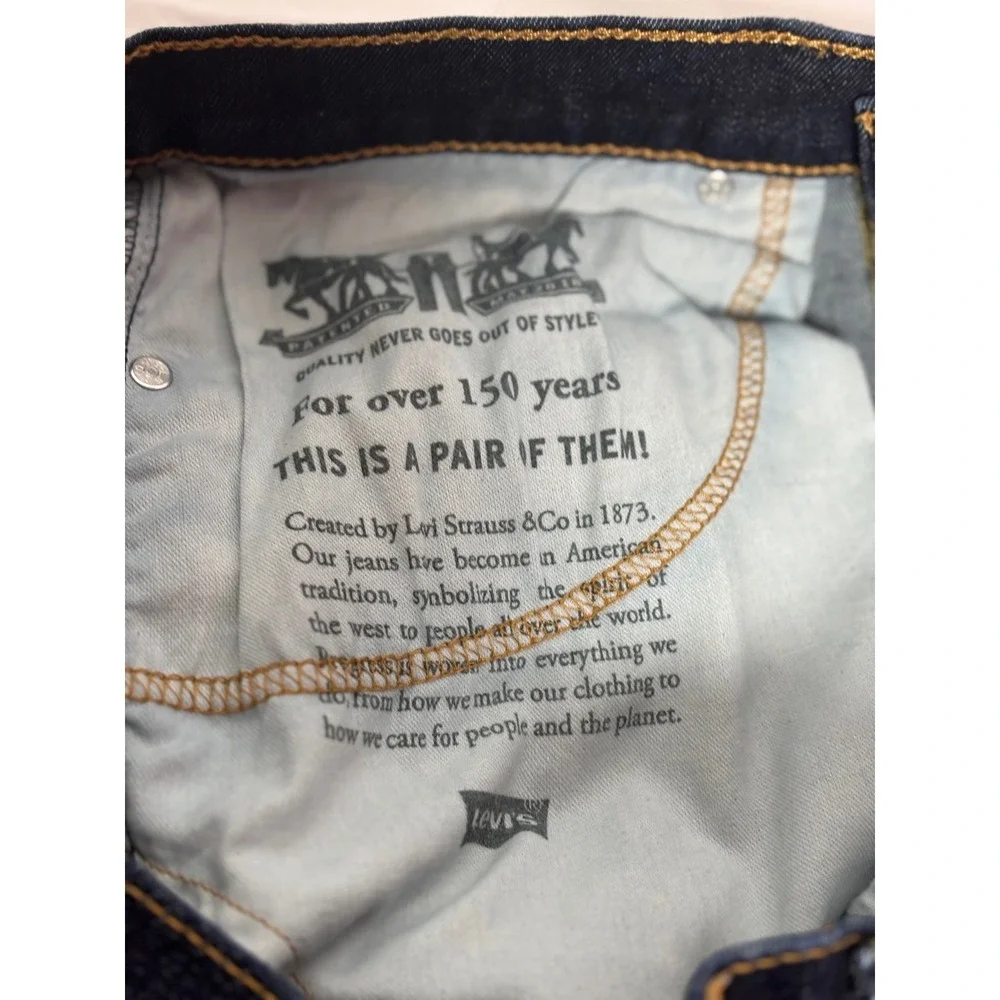Levis 541 Athletic Taper Jeans Mens 34x34 Dark Indigo Blue Denim 18181-0423